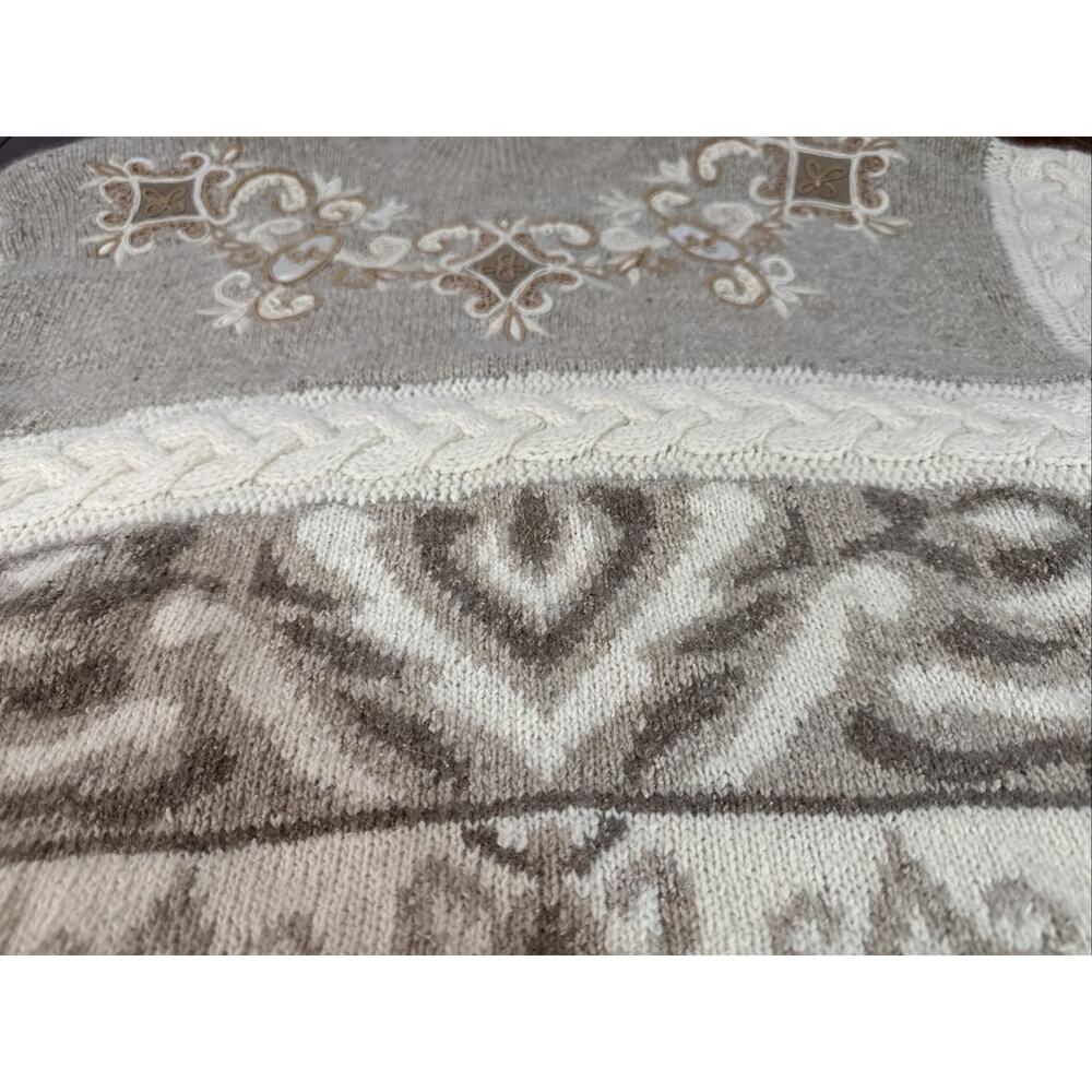 Vintage 1991 Large Silk Angora‎ Blend With Shoulder Pads Rare Art To Wear Boho - Picture 15 of 16